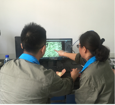 练清:技术员利用生物显微镜进行乳化炸药检测.jpg 练清:技术员利用生物显微镜进行乳化炸药检测.jpg