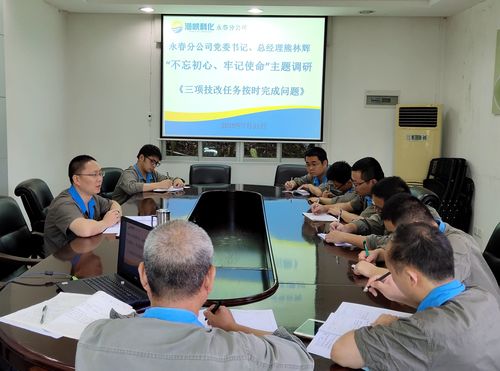 刘敏 海科永春 永春分公司党委书记、总经理熊林辉主持召开“不忘初心、牢记使命”主题教育专题调研座谈会_副本.jpg