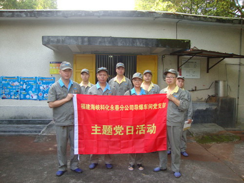 沈金�?导爆车间党支部开展“让党旗飘扬在安全生产一线”主题党日活动_调整大小.JPG